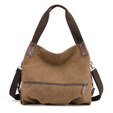 KVKY Canvas Tote Handbag Minimalist Fashion Summer Shopping Bag Shoulder Crossbody Bag