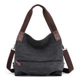 KVKY Canvas Tote Handbag Minimalist Fashion Summer Shopping Bag Shoulder Crossbody Bag