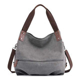 KVKY Canvas Tote Handbag Minimalist Fashion Summer Shopping Bag Shoulder Crossbody Bag