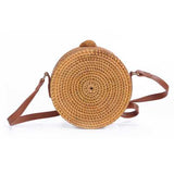 Hand Woven Bag Round Rattan Straw Bags Bohemia Beach Bag
