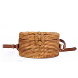 Hand Woven Bag Round Rattan Straw Bags Bohemia Beach Bag