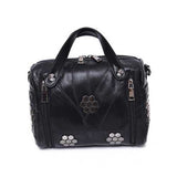 Women Genuine Leather Patchwork Handbag Crossbody Bag