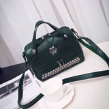 Women Genuine Leather Patchwork Handbag Crossbody Bag