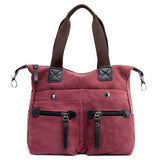 Women Canvas Casual Tote Handbags