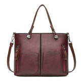 Women Artificial Leather Minimalist Handbag Crossbody Bag
