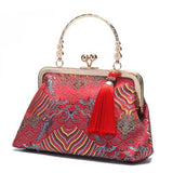 Brenice National Tassel Handbag Chinese Style Chain Bags