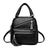 Women Casual Handbag Solid Soft Faux Leather Crossbody Bag