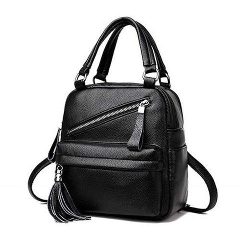 Women Casual Handbag Solid Soft Faux Leather Crossbody Bag