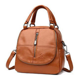 Women Double Layer Handbag Multi-function Crossbody Bag