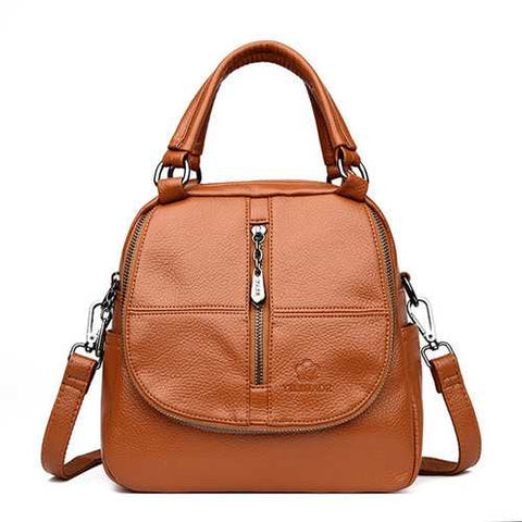 Women Double Layer Handbag Multi-function Crossbody Bag