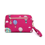 Women Nylon Waterproof Print Clutch Bag Handbag Phone Bag