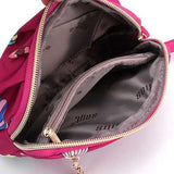 Women Nylon Waterproof Print Clutch Bag Handbag Phone Bag