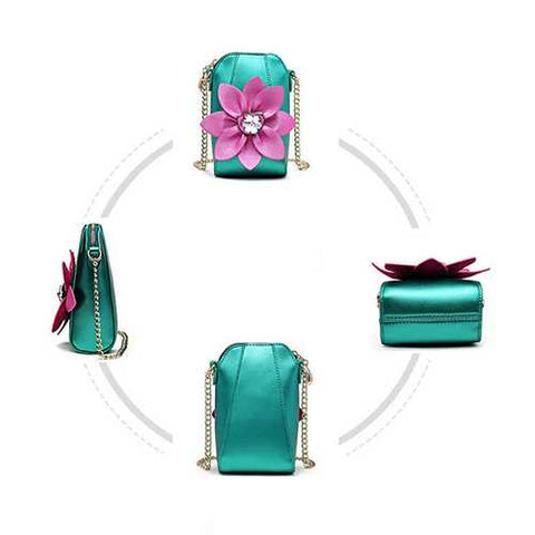 Brenice Women Sling Bag Floral Fashion Phone Crossbody Bag