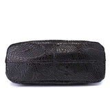 Genuine Leather Flower Decorational Shell Crossbody Bag