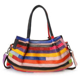 Women Genuine Leather Floral Crossbody Bag Designer Handbag