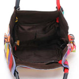 Women Genuine Leather Floral Crossbody Bag Designer Handbag