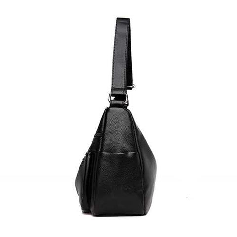 Women Soft Leather Multi-slot Crossbody Bag