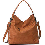 Brenice Rivet Decoration Handbag Women Large Capacity Women PU Leather Shoulder Crossbody Bag