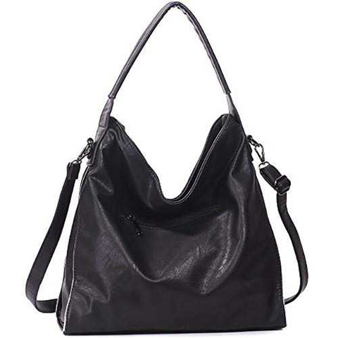Brenice Rivet Decoration Handbag Women Large Capacity Women PU Leather Shoulder Crossbody Bag