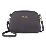 Women Nylon Waterproof Solid Casual Fashion Shoulder Bag Shell Bag Clutch Bag Crossbody Bag