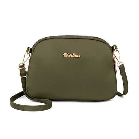 Women Nylon Waterproof Solid Casual Fashion Shoulder Bag Shell Bag Clutch Bag Crossbody Bag