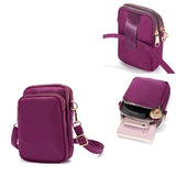 Women Waterproof Phone Bag Nylon Waist Bag Crossbody Bag