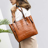 Women Leather Stylish Brief  Handbag Shoulder Bag