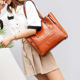 Women Leather Stylish Brief  Handbag Shoulder Bag