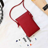 Women PU Leisure 5.5 Inches Phone Bag Crossbody Bag