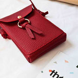Women PU Leisure 5.5 Inches Phone Bag Crossbody Bag