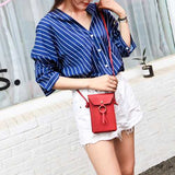 Women PU Leisure 5.5 Inches Phone Bag Crossbody Bag