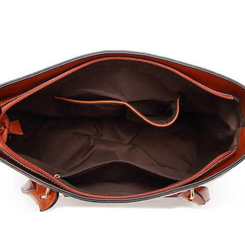 Women Crocodile Pattern Tote Handbag