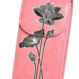 Women Microfiber Hand Painted 6 Card Slot National Phone Bag