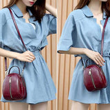 Women Faux Leather Wild Crossbody Bag Fashion Shell Bag