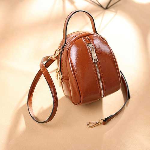 Women Faux Leather Wild Crossbody Bag Fashion Shell Bag