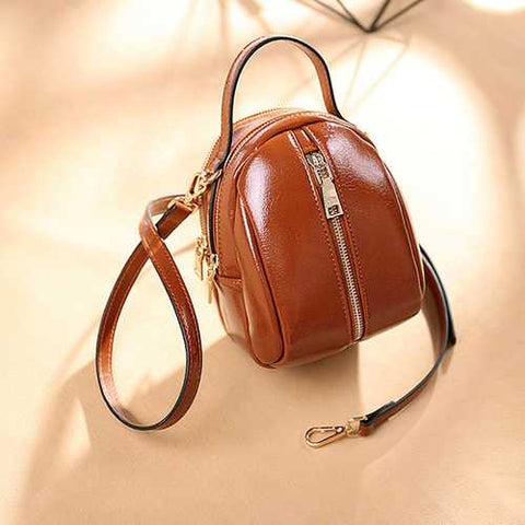 Women Faux Leather Wild Crossbody Bag Fashion Shell Bag