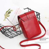 Women Faux Leather Mini Phone Bags Crossbody Bags