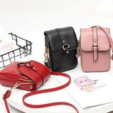 Women Faux Leather Mini Phone Bags Crossbody Bags