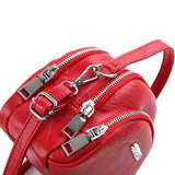 Women Faux Leather Mini Phone Bag Multi-Slot Retro Crossbody
