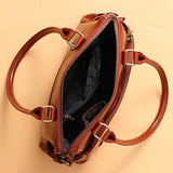 Women Genuine Leather Cowhide Vintage Designer Handbag