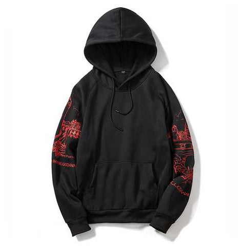 Men's Casual Fashion Printing Hoodies Sweatshirts