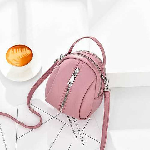 Women Faux Leather Leisure New Fashion Tiny Square Bag