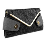 Mad Style Owl Envelope Clutch, Black
