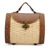 Women Staw Woven Shoulder Bag Beach Bag Handbag