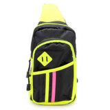 Men And Women Casual Sports Bags Block Color Chest Bags Shoulder Bags