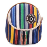 Fashion Unisex Causal Colorful Striped Waist Bag Cross Body Bag