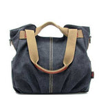 Canvas Casual Women Messenger Bags Vintage Handbag Shoulder Big Bag