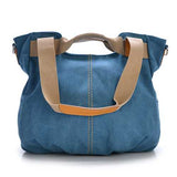 Canvas Casual Women Messenger Bags Vintage Handbag Shoulder Big Bag