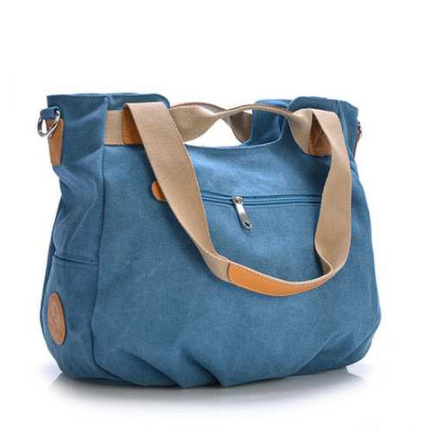 Canvas Casual Women Messenger Bags Vintage Handbag Shoulder Big Bag