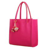 Women Candy Color Retro Commuter Handbags Shoulder Bags